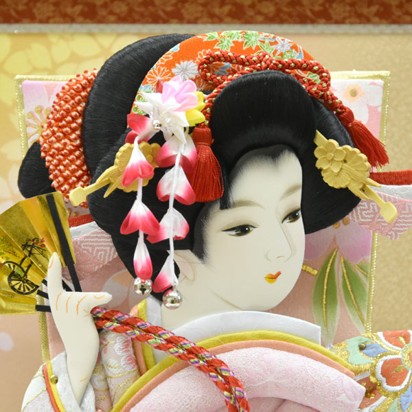 羽根つき飾りつけ 初正月 羽根つき パウダーコンパクト １５号 刺しゅう押絵