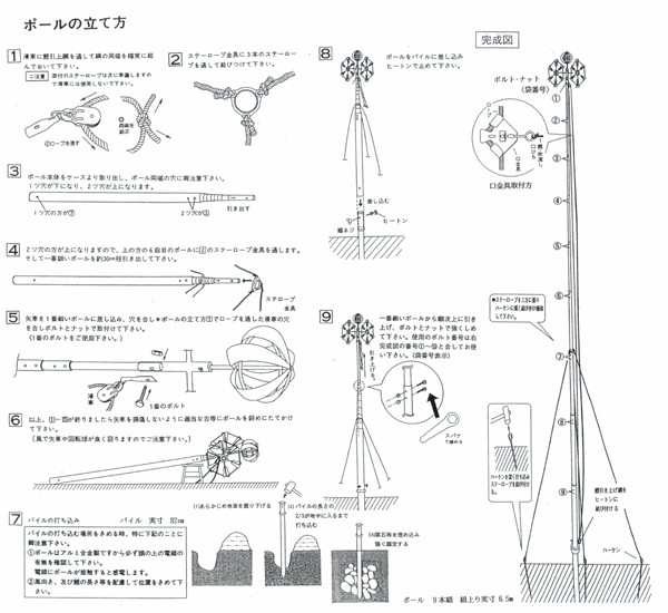 こいのぼり 庭園用ガーデンセット 4m6点セット 錦龍 鯉のぼり 打込式ポール付き 徳永鯉のぼり