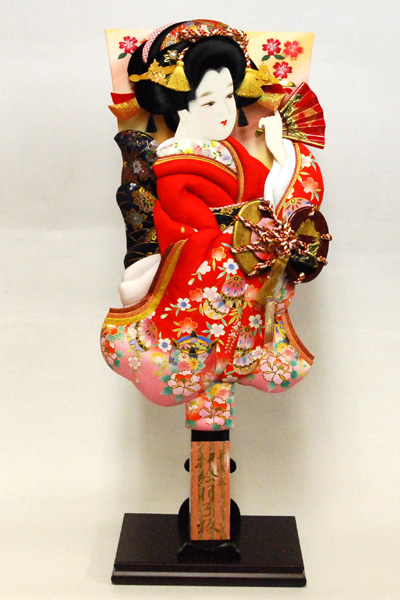 羽子板　木製羽子板立て付き 羽子板 23号 羽子板立て付