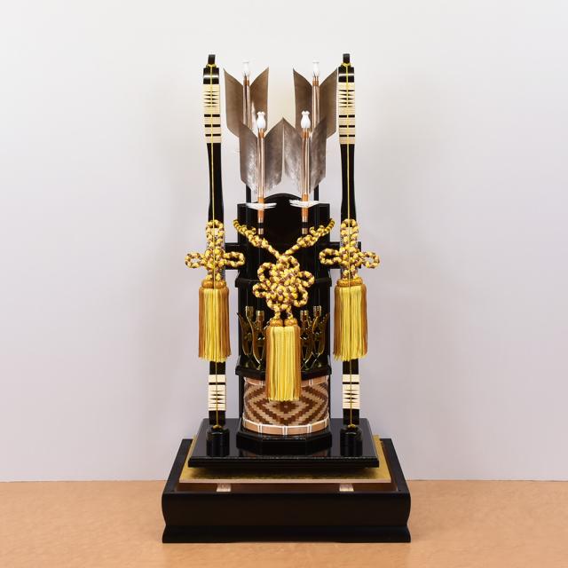 破魔弓 お祝い 破魔矢 初正月飾 18号 広栄 ケース飾り 23-11 ガラス おしゃれ お洒落 かっこいい モダン