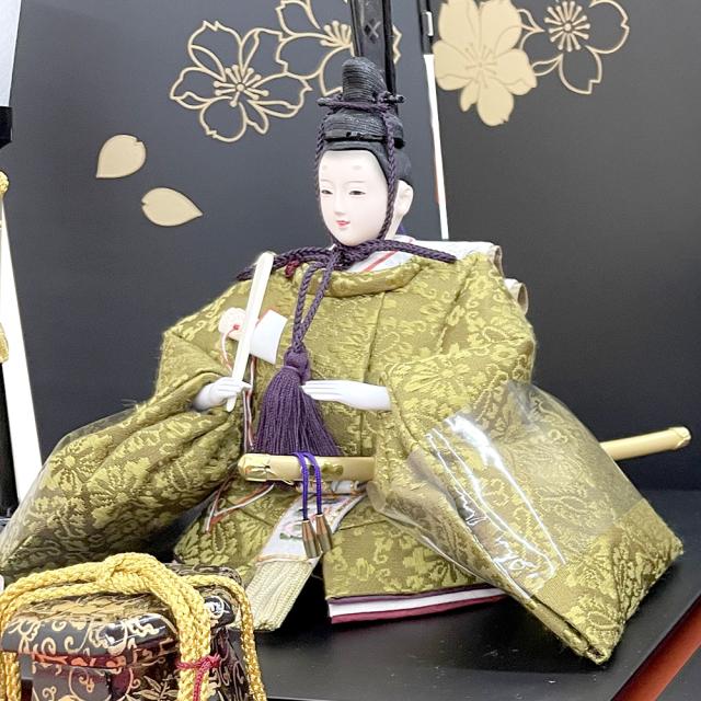 雛人形 ひな人形 お祝い 平飾り 親王飾り 二人飾り 2人飾り 黒 赤 正絹