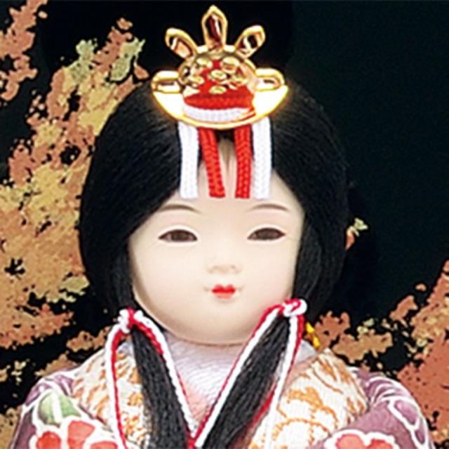 雛人形 木目込み 一秀 ひな人形 神雛 0号 収納 かわいい コンパクト ひな人形 木目込 お雛様 おしゃれ 可愛い まる顔 2023 23-e50