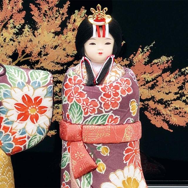 雛人形 木目込み 一秀 ひな人形 神雛 0号 収納 かわいい コンパクト ひな人形 木目込 お雛様 おしゃれ 可愛い まる顔 2023 23-e50