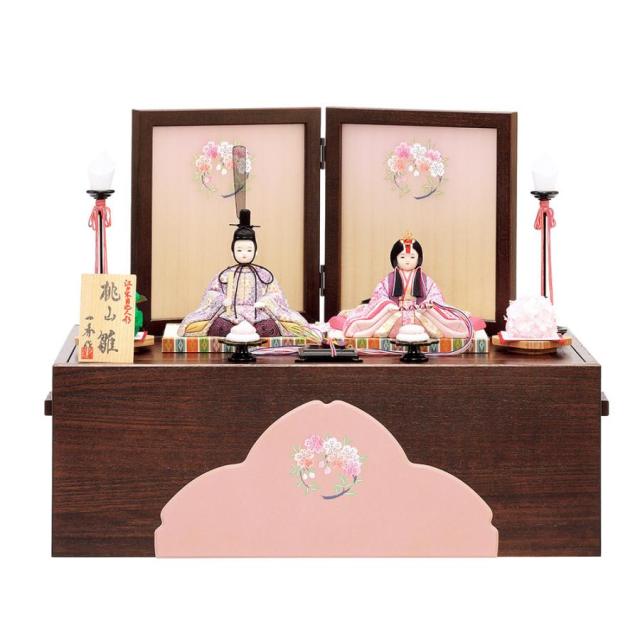 一秀作 江戸木目込 桃山雛 親王飾り 雛人形/ひな人形/雛祭り