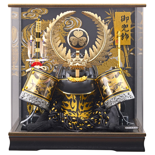 五月人形 徳川家康 着用兜 着用 ケース飾り コンパクト アクリルケース入り かぶと 兜飾りセット 2020の通販は