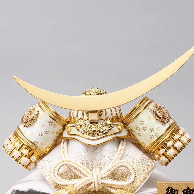 五月人形 兜飾り 武将 伊達政宗 ケース飾り 山科 六角アクリルWOケース 金