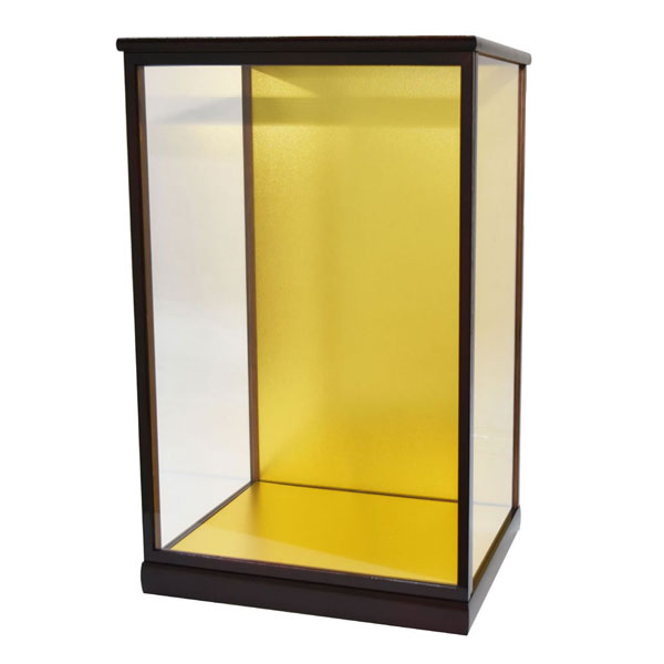 人形ケース（ガラスケース）30×24×40 ケヤキ塗り 日本人形 博多人形 市松人形 わらべ人形 木製 木製 人形ケース ガラスケース 30×24×40 ケヤキ塗り 兜ケース飾り 12