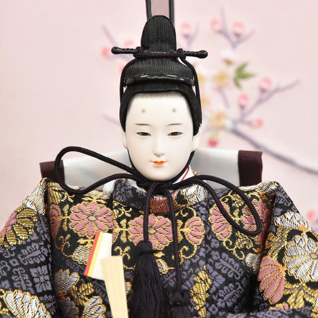 雛人形 久月 ひな人形 お祝い 収納飾り 収納式 段飾り 西陣織 金襴 皇雅雛 五人飾り 5人飾り 赤 ピンク おしゃれ かわいい おしゃれ 可愛い_2