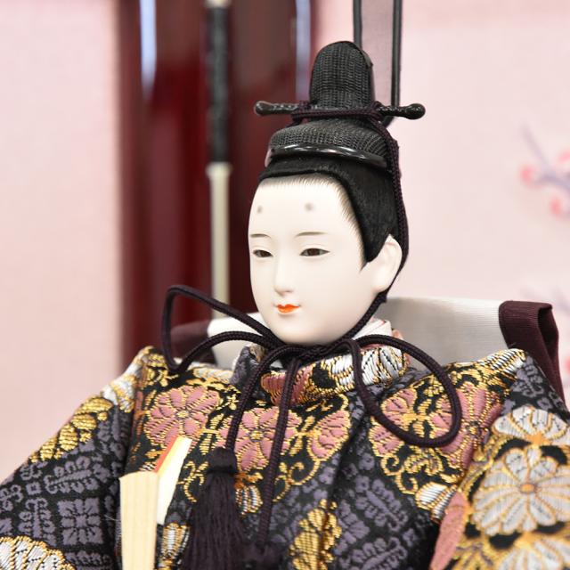 雛人形 久月 ひな人形 お祝い 収納飾り 収納式 段飾り 西陣織 金襴 皇雅雛 五人飾り 5人飾り 赤 ピンク おしゃれ かわいい おしゃれ 可愛い_4