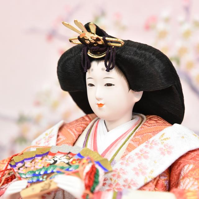 雛人形 久月 ひな人形 お祝い 収納飾り 収納式 段飾り 西陣織 金襴 皇雅雛 五人飾り 5人飾り 赤 ピンク おしゃれ かわいい おしゃれ 可愛い_5