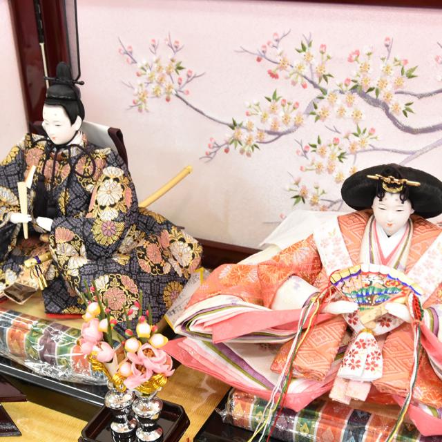 雛人形 久月 ひな人形 お祝い 収納飾り 収納式 段飾り 西陣織 金襴 皇雅雛 五人飾り 5人飾り 赤 ピンク おしゃれ かわいい おしゃれ 可愛い_6