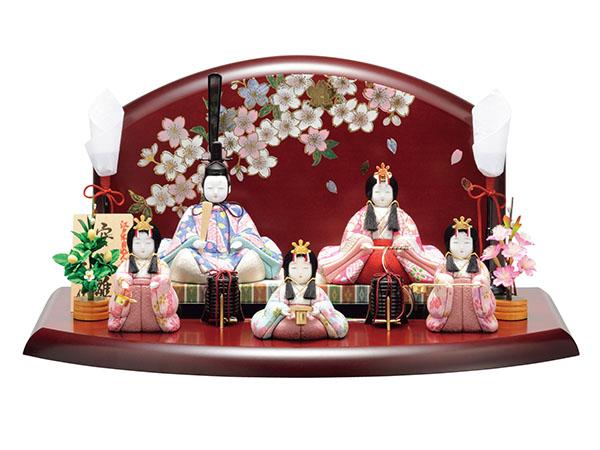 新作☆豪華木目込五人飾り雛人形　初節句人形お孫さん出産祝いひな祭りコンパクト人気 新作☆豪華木目込五人飾り雛人形 初節句人形お孫さん出産祝いひな祭り