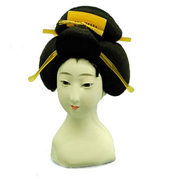 日本人形頭 顔 手芸品 部品 八寸 芸者