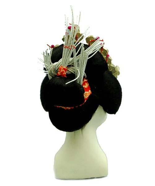 日本人形頭 顔 手芸品 部品 お多福 禿 (大)