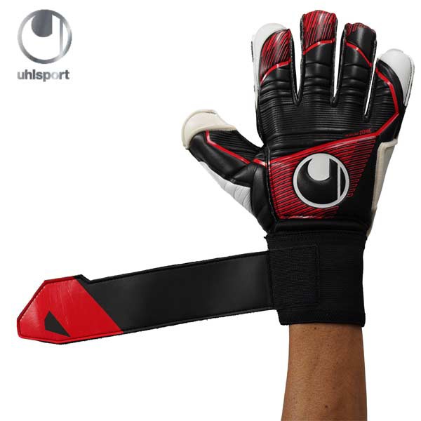  uhlsport ウールシュポルト [NEW] パワーライン エリート フレックスカット ハーフネガティブ 〜 9号 ジュニア 対応 ブラックｘゴールドｘホワイト 23FW 1013014-01