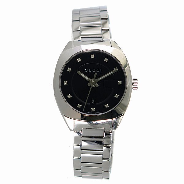グッチ 腕時計 レディース Gucci 時計 ブラック シルバー 人気 ブランド 女性 ギフト クリスマス プレゼントの通販はau Pay マーケット バーリントン