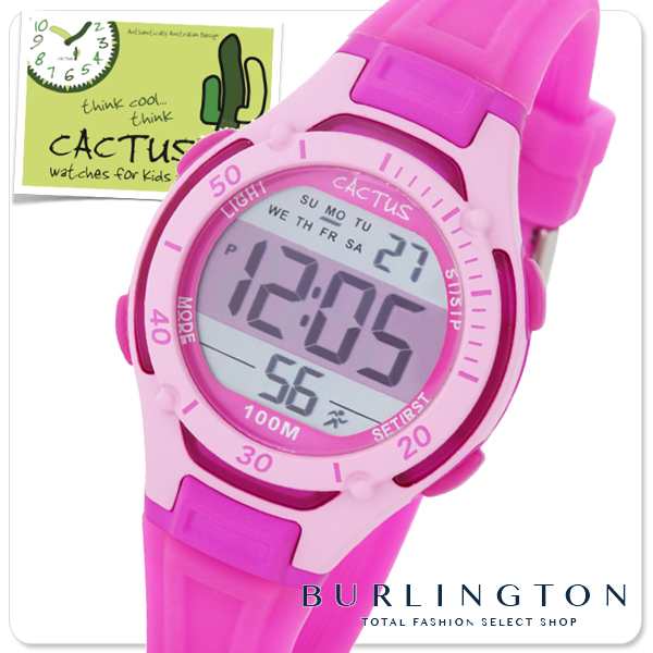 カクタス 腕時計 キッズ ウォッチ 女の子 ピンク デジタル Cactus 人気 ブランド 小学生 誕生日 プレゼントの通販はau Pay マーケット バーリントン
