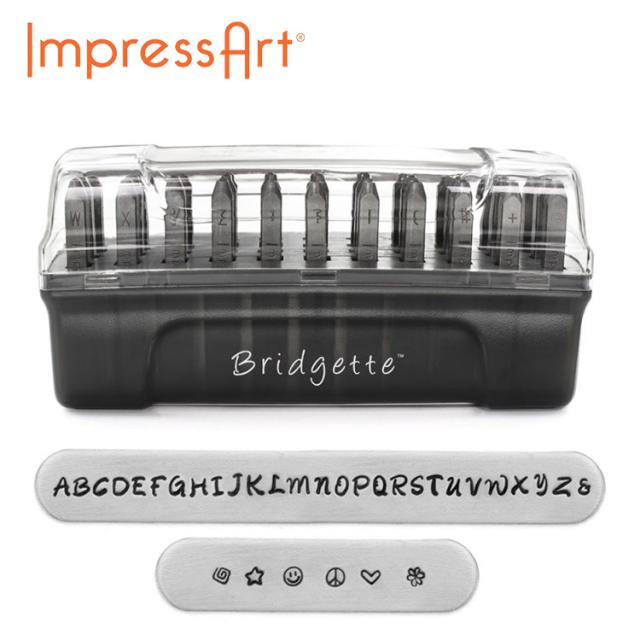 ネームタグ 刻印 名入れ インプレスアート シグネチャーレタースタンプ Bridgette 大文字 U0002/3/2 ネー