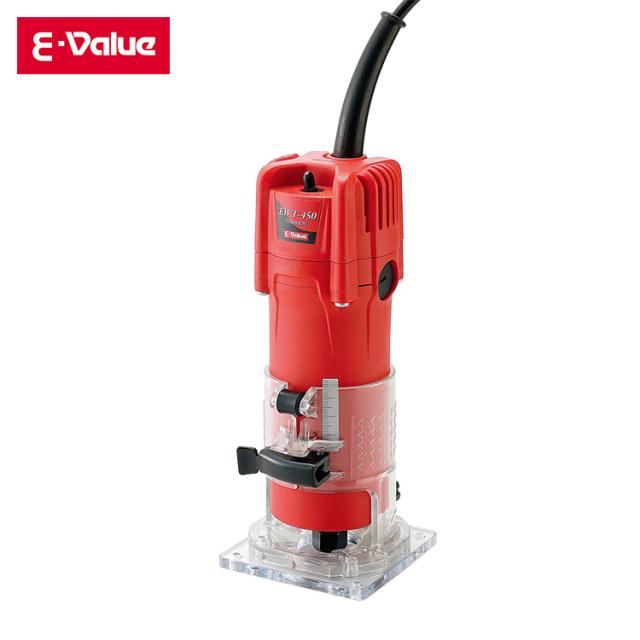 藤原産業 E-Value コード式トリマー  EWT-450N  ウッドクラフト 面取り 溝切り 直線 曲線 円切り 文字切り ならい加工  の通販は