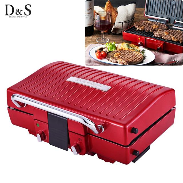 D＆S プレスグリル  DS.8717  調理家電 調理器具 2way グリル ホットプレート 焼く キッチン家電 キッチン用品 シンプル スタイリッシュ おしゃれ  の通販は