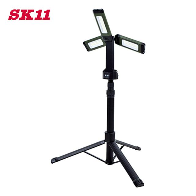 藤原産業 SK11 充電式LEDリーフライト  SLL-20W-TPS  防災 懐中電灯 防犯 災害 LED コンパクト 防雨対応 夜間作業 明るさ調整 キャンプ 野外 アウトドア 釣り 白色 昼光色 2000ルーメン  の通販は
