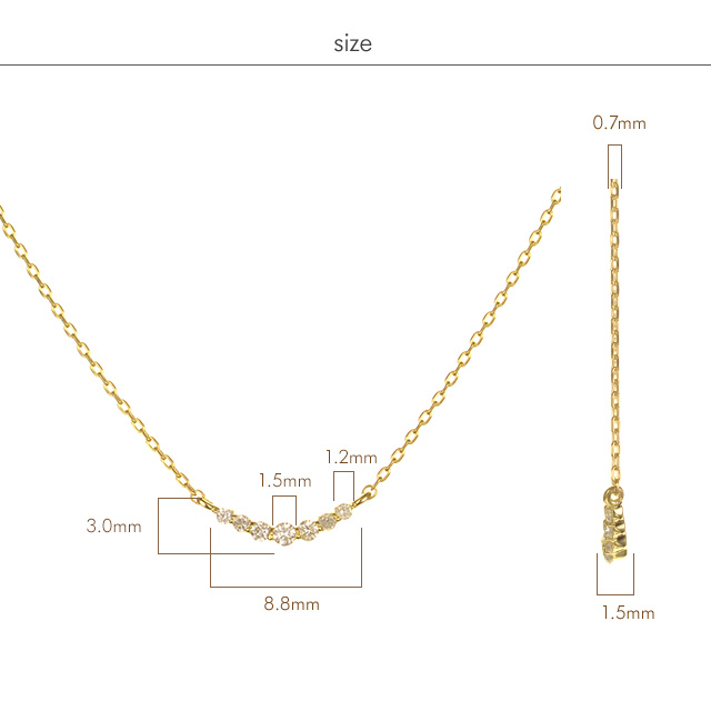 K18ダイヤモンドネックレス tender line [ラッピング可] ネックレス ペンダント ダイヤモンド 18金 18k の通販は