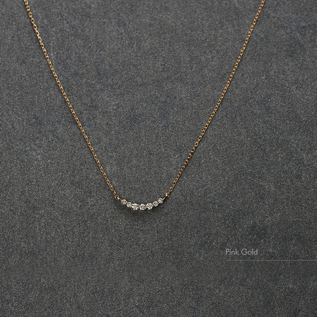 K18ダイヤモンドネックレス tender line [ラッピング可] ネックレス ペンダント ダイヤモンド 18金 18k の通販は