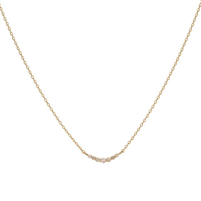 K18ダイヤモンドネックレス tender line [ラッピング可] ネックレス ペンダント ダイヤモンド 18金 18k の通販は