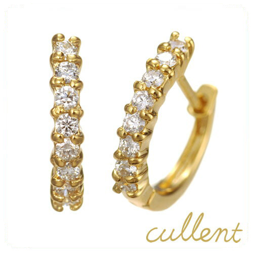 K18ダイヤモンドピアス angel arrow hoop 0.2ct ミニ鑑別書付き [ラッピング可] ミニ鑑別書付き フープピアス ダイヤモンド ピンクゴールド の通販は 82,885円