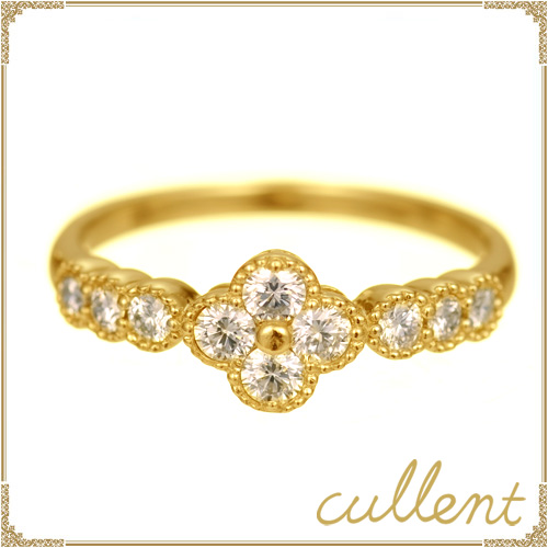 K18ダイヤモンドリング flower basket  [ラッピング可] K18 18k 18金 ゴールド ダイヤモンド の通販は 118,800円