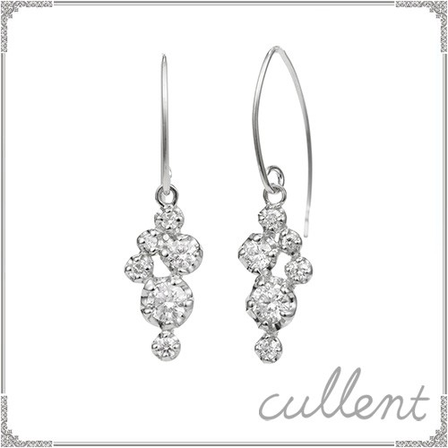 Pt900 プラチナダイヤモンドリング earrings Venus ピアス Pt プラチナ