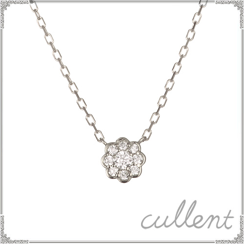 ララクリスティー] ネックレス ダイヤモンド スター クロス 0.1ct