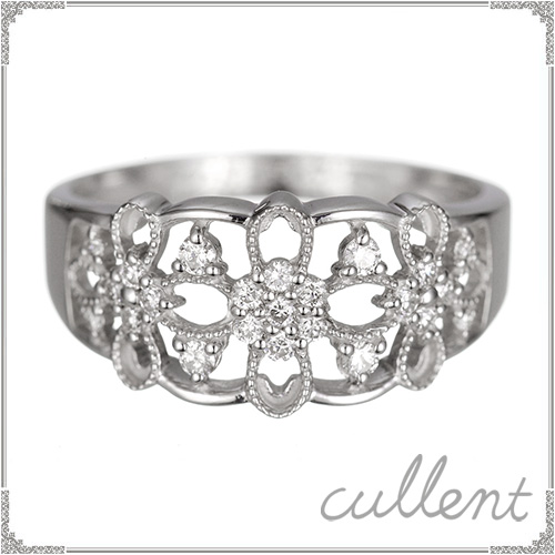 Pt900プラチナダイヤモンドリング florist [ラッピング可] リング Pt プラチナ ダイヤモンド 指輪 レディース ジュエリー アクセサリー の通販は