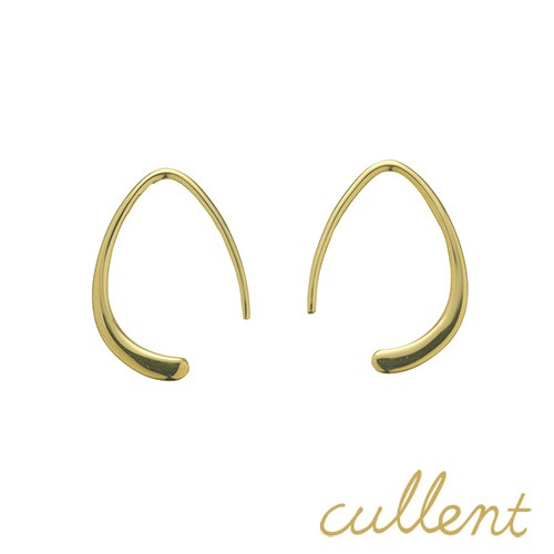 K18フープピアス drop hoop S [ラッピング可] ピアス 雫型 ティアドロップ K18 18金 18k ピンクゴールド ホワイトゴールド の通販は