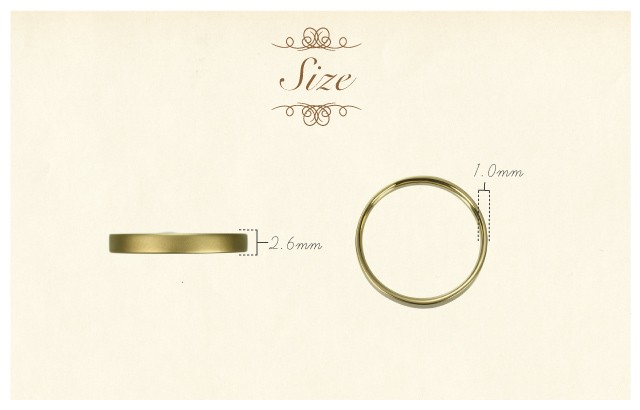 K18リング uniformity 指輪 リング マット K18 18金 18k ゴールド 地金