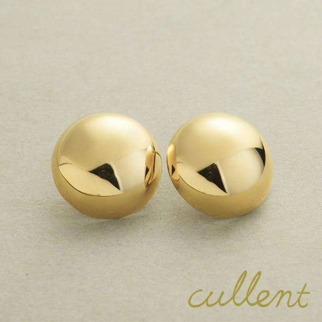 K18ピアス  hemisphere [ラッピング可] ピアス 直結 スタッド K18 18金 18k ゴールド 半球 ドーム   の通販は