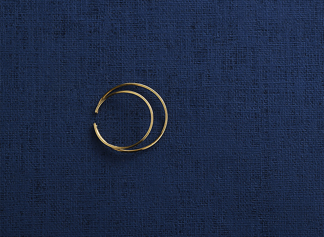 K18 片耳 イヤーカフス   Crescent [ラッピング可]  イヤカフ イヤーカフス 片方 片耳 K18 18金 18k ノンホール の通販は