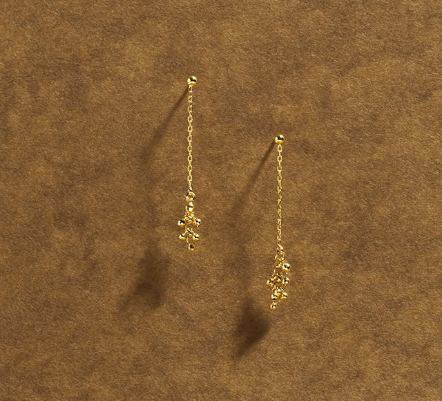K18 ピアス spray cluster [ラッピング可] K18　18金　18k　ゴールド ピンクゴールド レディース　ジュエリー　アクセサリー　おしゃれ_8