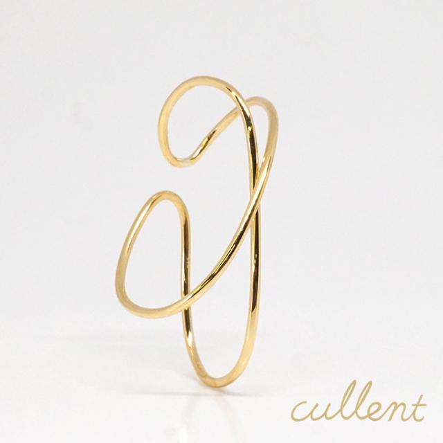 K18 イヤーカフ  cross-oval  [ラッピング可]  18金 18k ゴールド ピアス 小さめ 地金 シンプル ジュエリー アクセサリー おしゃれ ギフの通販は
