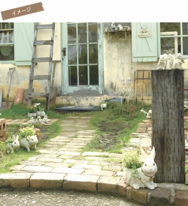 ラビッツファーム プランター L 置物 オブジェ 動物 かわいい おしゃれ の通販はau Pay マーケット Lifeit ライフイット