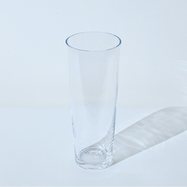 花瓶 ガラス EUROグラス テーバー 直径12cm×高さ30cm フラワーベース