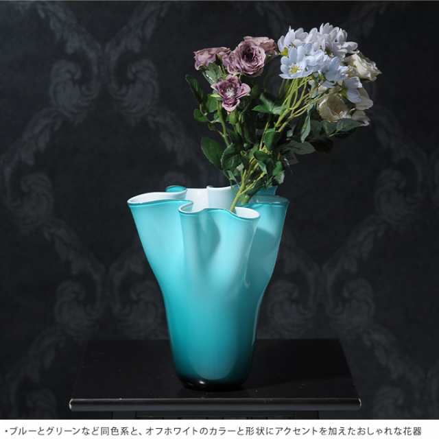 夏の水しぶき ガラス 花瓶 花器 大きい おしゃれ 日本製 大きな フラワーベース 青森 津軽 職人 大型 生け花 活花 生花の通販はau Pay マーケット Lifeit ライフイット