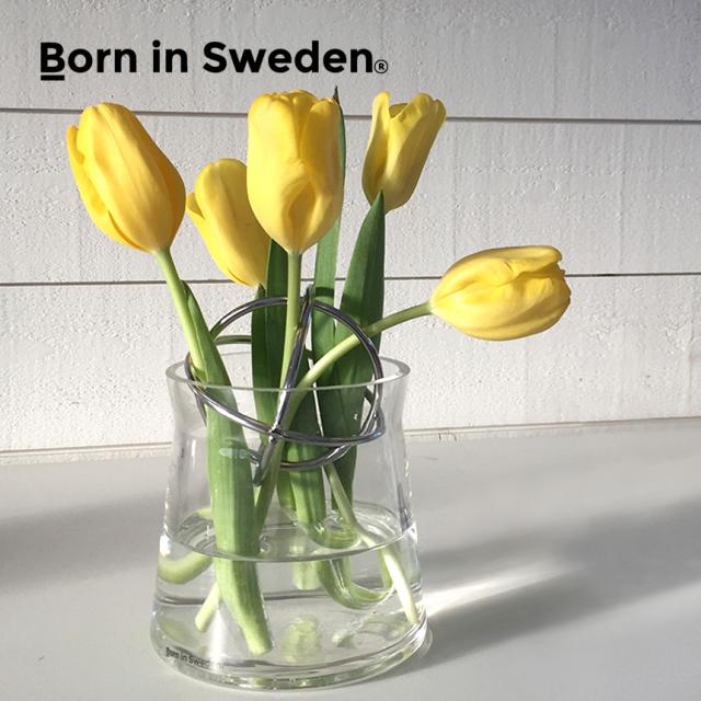 Born in Sweden スフィアベース S 花瓶 ガラス ガラスベース フラワーベース ガラス花瓶 花器 花留め 花止め 【送料無料】
