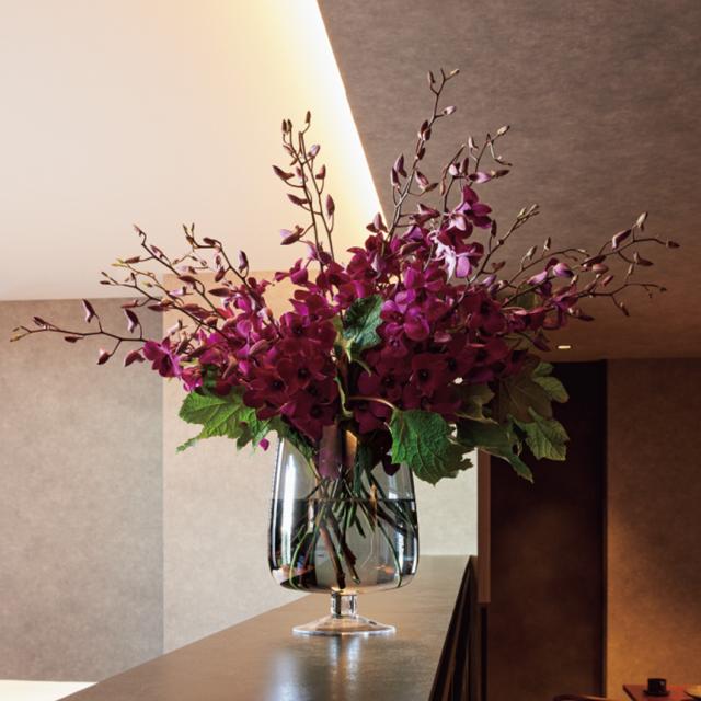 Soiree M 高さ28cm ガラス花瓶 大型 カラーガラス フラワーベース vase インテリア 雑貨 枝もの 【送料無料】