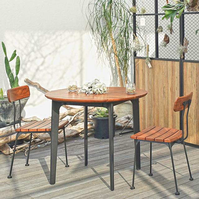 GART ガルト ハオク チェア  屋外 チェア カフェチェア ベランダ カフェ おしゃれ リビング ダイニング 室内 天然木 ウッド 木製 北欧 インテリア アウトドア バーベキュー リゾート  【送料無料】_4