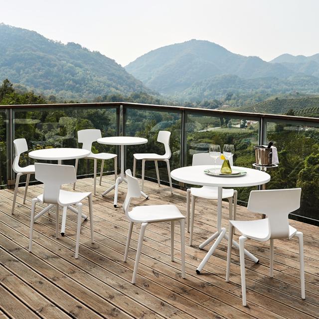 ガーデンテーブル 屋外 COLOS ピアッツァ テーブル カフェテーブル 折りたたみ 収納 軽量 ベランダ バルコニー テラス カフェ テーブル イタリア製 海外 ブランド 人気 【送料無料】_1