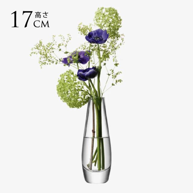 LSA International フラワーベース FLOWER フラワー SINGLE STEM VASE 花瓶 H17cm 透明 ガラス おしゃれ シンプル ガラスベース 北欧 北欧インテリア フラワーアレンジメント 水耕栽培  【送料無料】