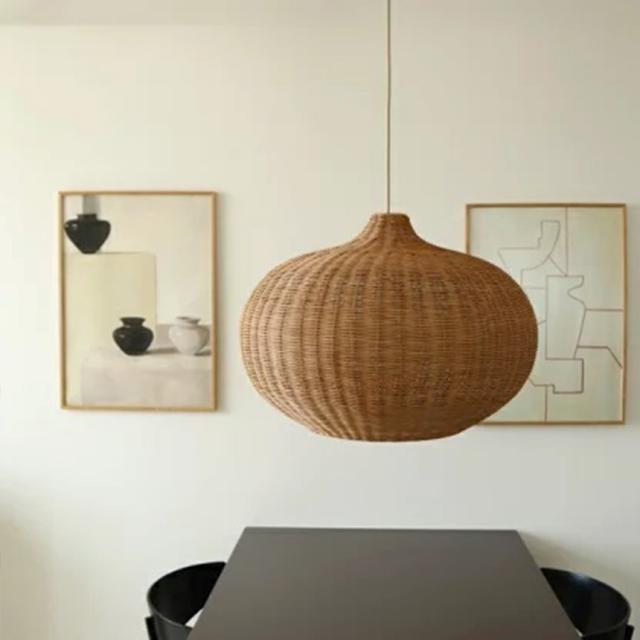 ferm LIVING ファームリビング Braided ラタン ランプシェード ベリー （シェードのみ） ラタン シェード ジャパンディ 北欧 ライト ペンダント 照明 LED 対応 雑貨 インテリア 天井 照明 リビング  【送料無料】_1