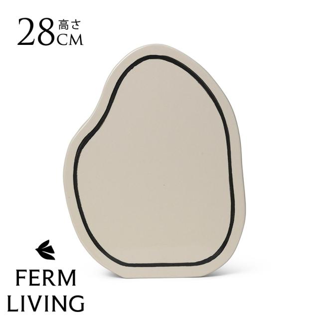 ferm LIVING ファームリビング 二次元アートの不思議な花瓶 ペーストベース Rounded 北欧 花瓶 おしゃれ フラワーベース 雑貨 インテリア 陶器 プレゼント ギフト おすすめ 北欧雑貨 北欧インテリア インテリア雑貨 【送料無料】
