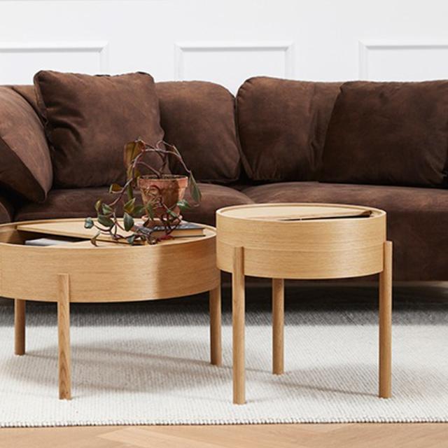 WOUD ウッド アーク サイドテーブル S 直径42cm 【送料無料】